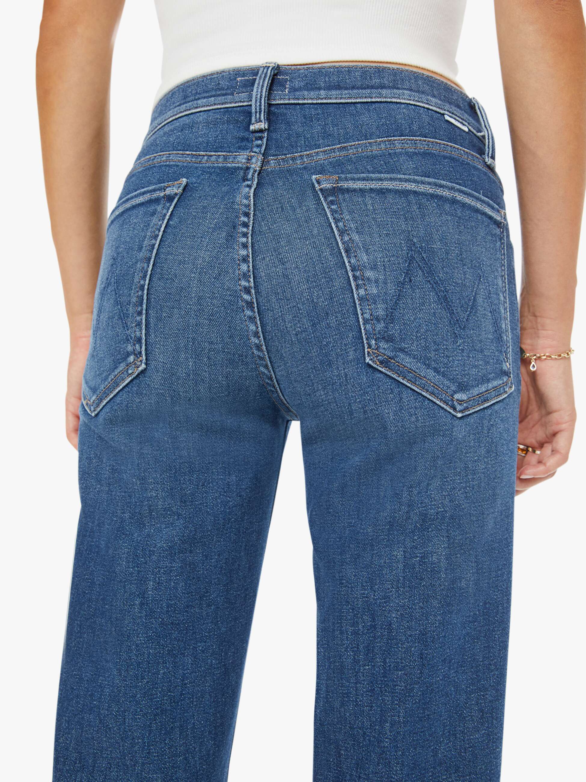 MOTHER - MID RISE RAMBLER ZIP ANKLE