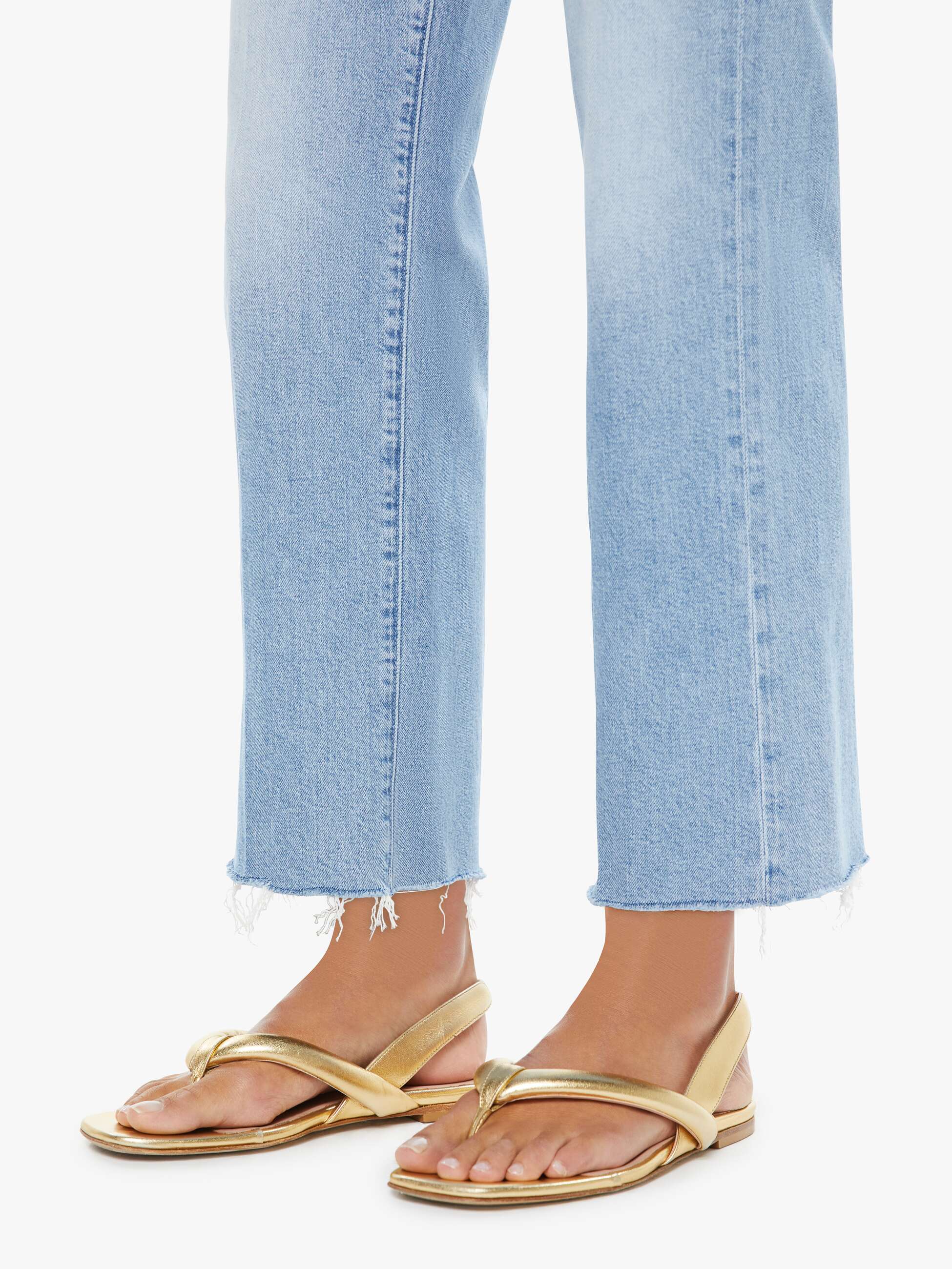MOTHER - WOMEN'S MID RISE RAMBLER ZIP ANKLE DENIM