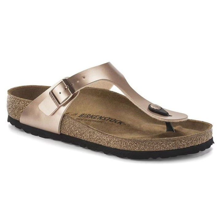 BIRKENSTOCK- WOMEN'S GIZAH METALLIC BIRKO-FLOR SANDAL