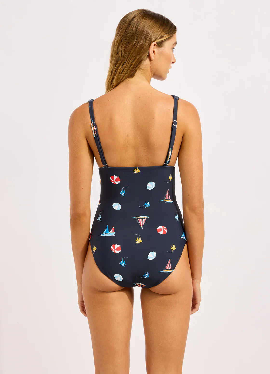 SEAFOLLY - DEEP V NECK ONE PIECE