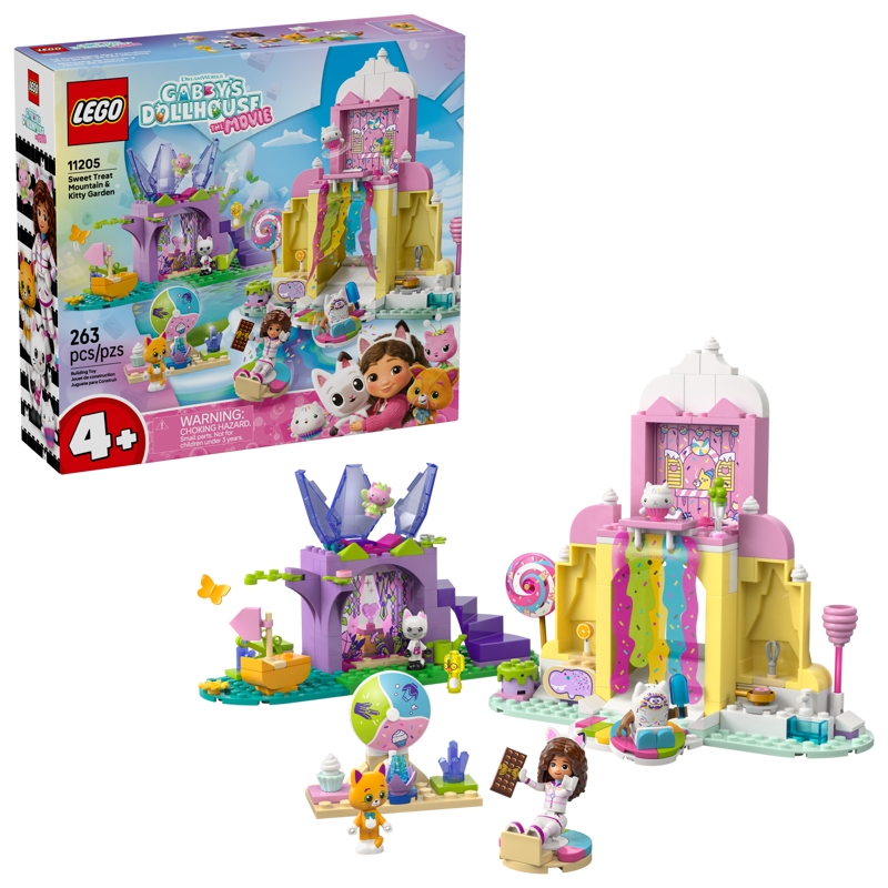 LEGO - 11205 - GABBY'S DOLLHOUSE - SWEET TREAT
MOUNTAIN & KITTY GARDEN - 263PCS - F25