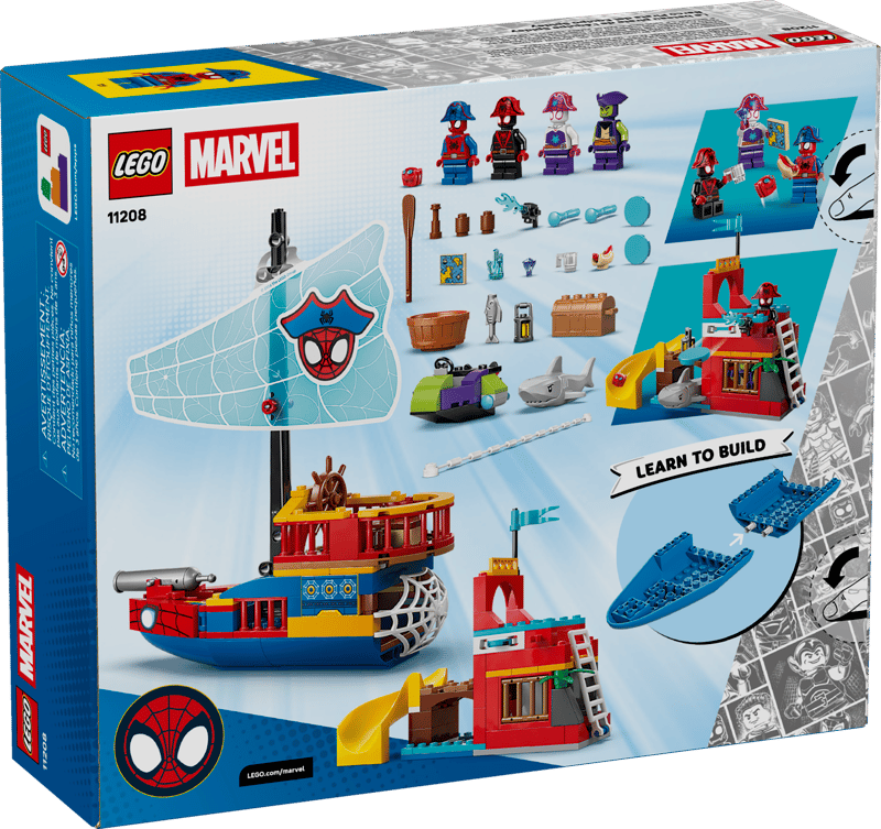 LEGO - 11208 - MARVEL - TEAM SPIDEY PIRATE SHIP - 201PCS