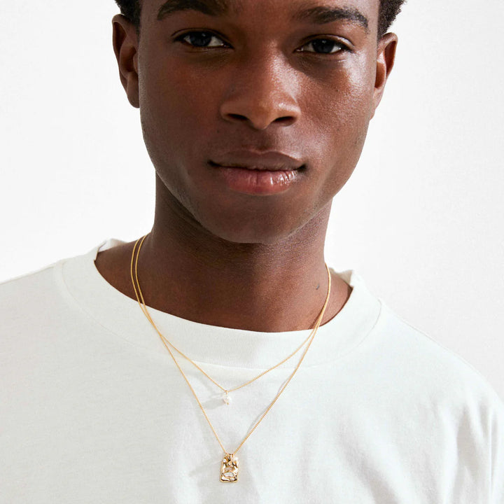 PILGRIM - Necklace : Fire : Gold Plated : Crystal