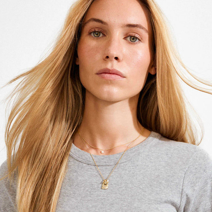PILGRIM - Necklace : Fire : Gold Plated : Crystal