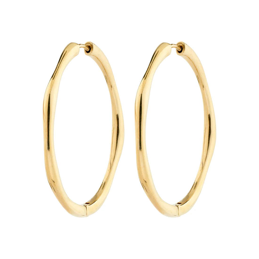 PILGRIM - HAZE HOOP EARRINGS GOLD-PLATED - GOLD PLATED