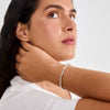 PILGRIM - HAZE BANGLE SILVER-PLATED