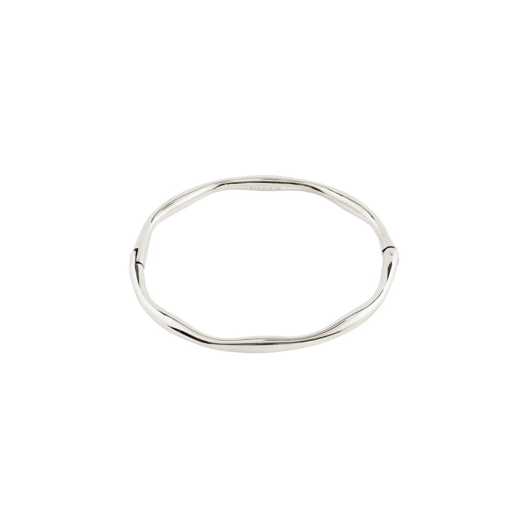 PILGRIM - HAZE BANGLE SILVER-PLATED