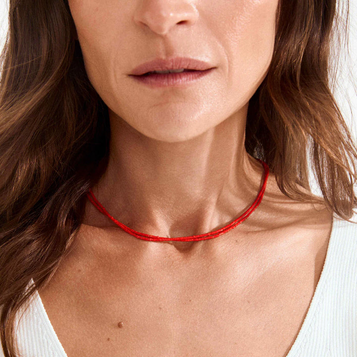 PILGRIM - HAZE NECKLACES 2-IN-1 SET, RED/SILVER-PLATED
- SILVER PLATED