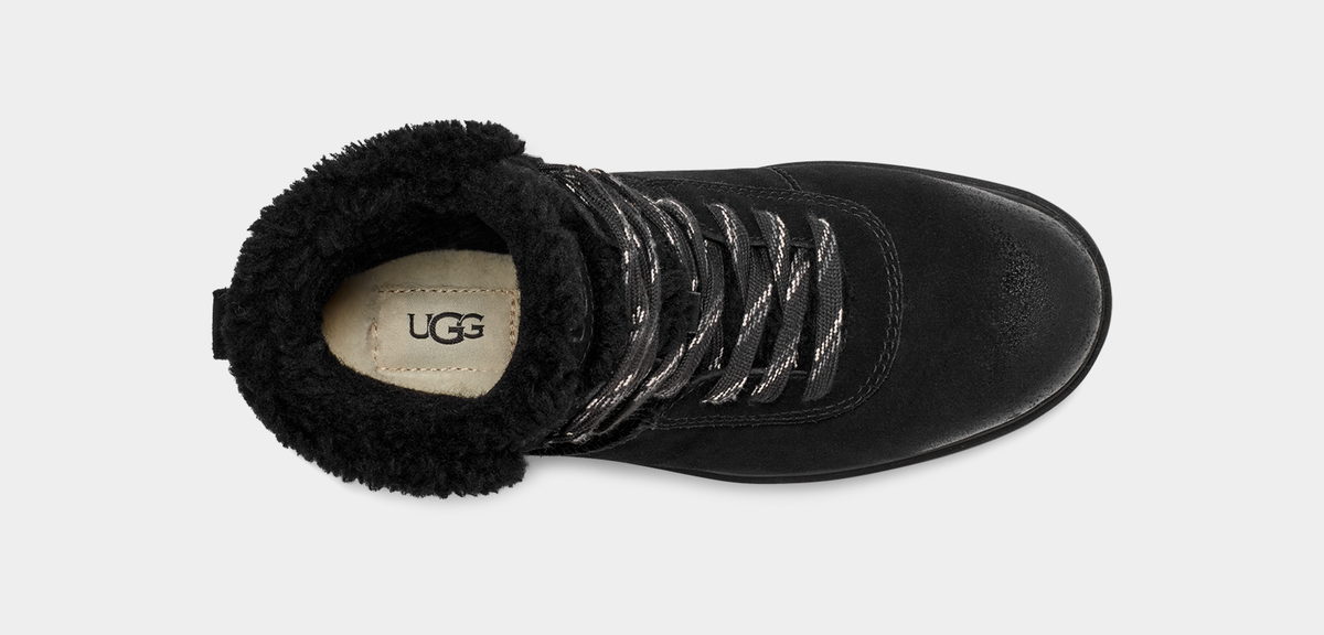 UGG- WOMEN'S HARRISON FUR LACE BOOT