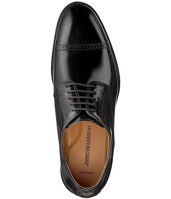 JOHNSTON & MURPHY- MEN'S BRADFORD CAP TOE DRESS SHOE