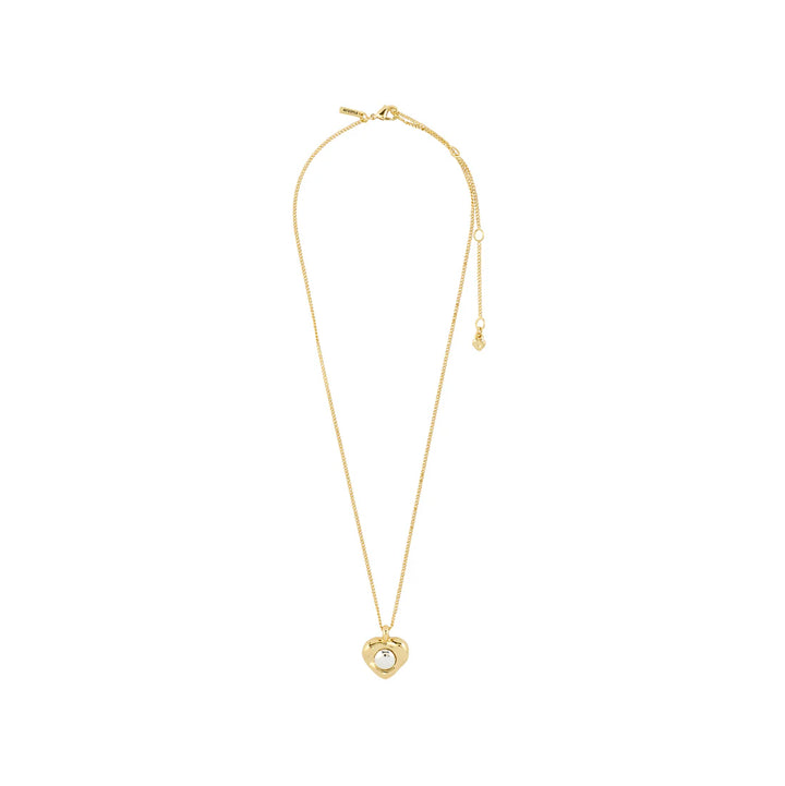 PILGRIM - NOVA HEART NECKLACE GOLD-PLATED