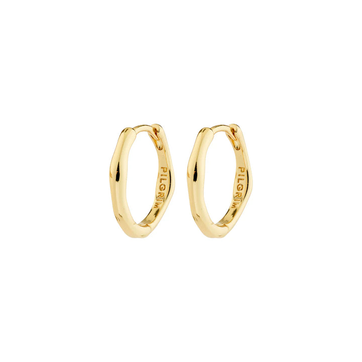 PILGRIM - NOVA HOOP EARRINGS GOLD-PLATED