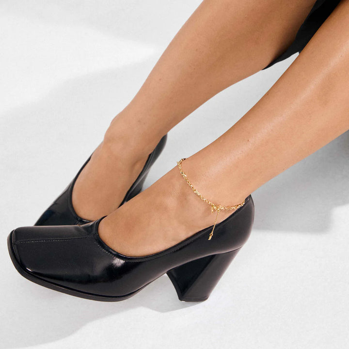 PILGRIM - NOVA ANKLE CHAIN GOLD-PLATED