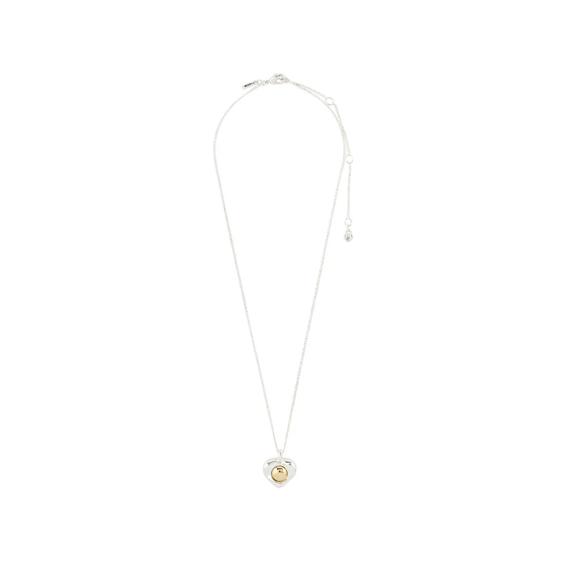 PILGRIM - NOVA HEART NECKLACE SILVER-PLATED