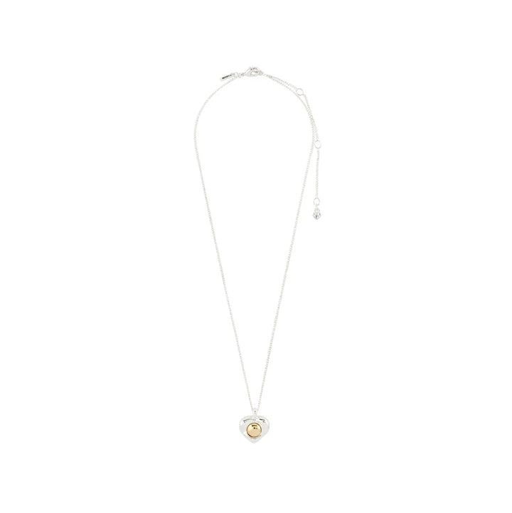 PILGRIM - NOVA HEART NECKLACE SILVER-PLATED