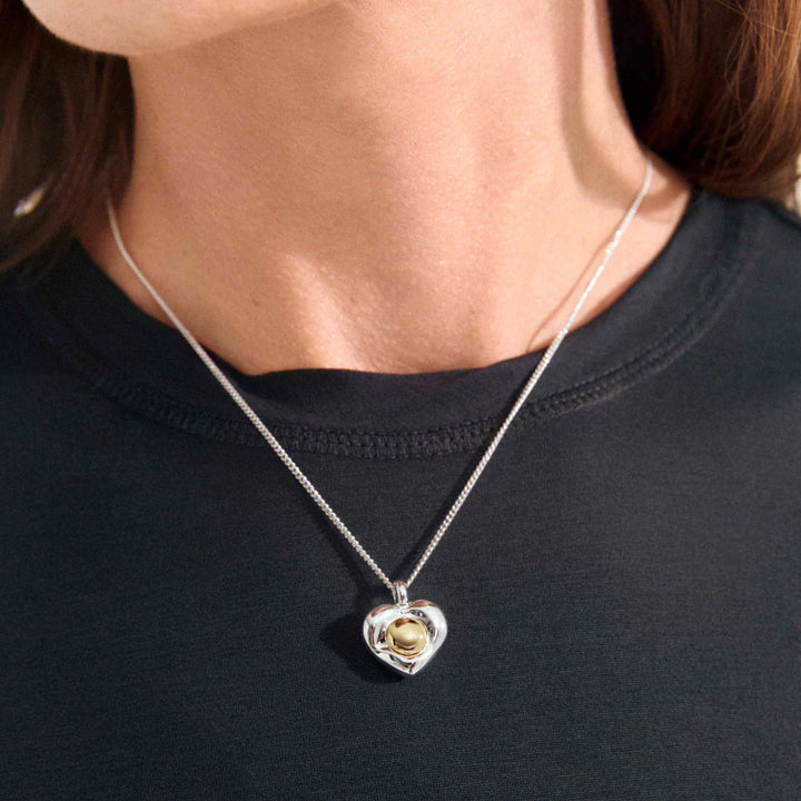 PILGRIM - NOVA HEART NECKLACE SILVER-PLATED