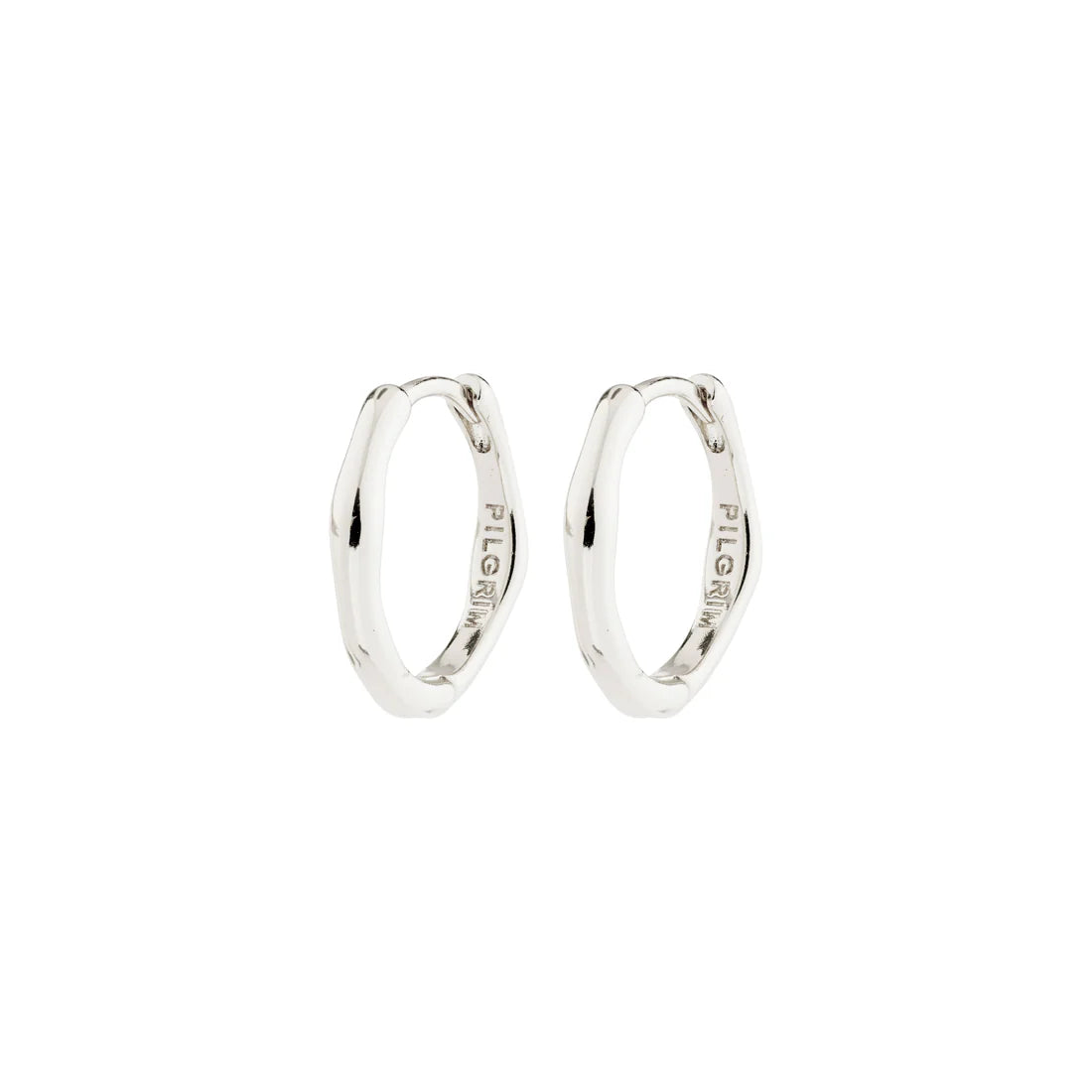 PILGRIM - NOVA HOOP EARRINGS SILVER-PLATED