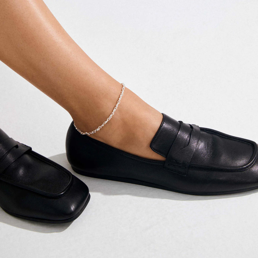PILGRIM - NOVA ANKLE CHAIN SILVER-PLATED