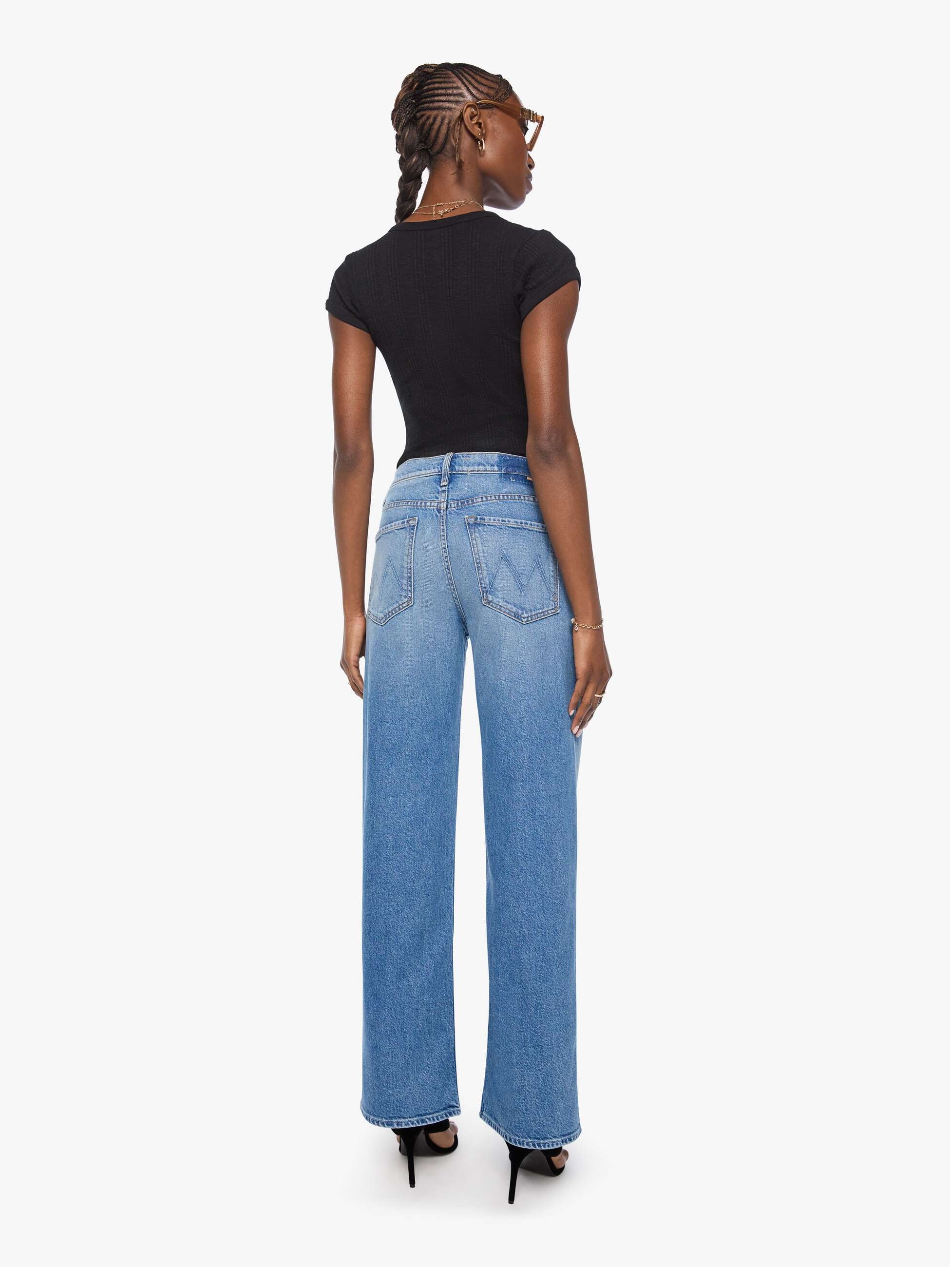 MOTHER - THE RERUN ZIP SKIMP DENIM