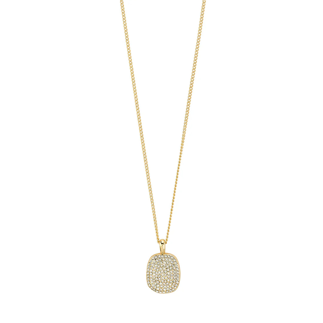 PILGRIM - Necklace : Ember : Gold Plated : Crystal - Gold Plated
