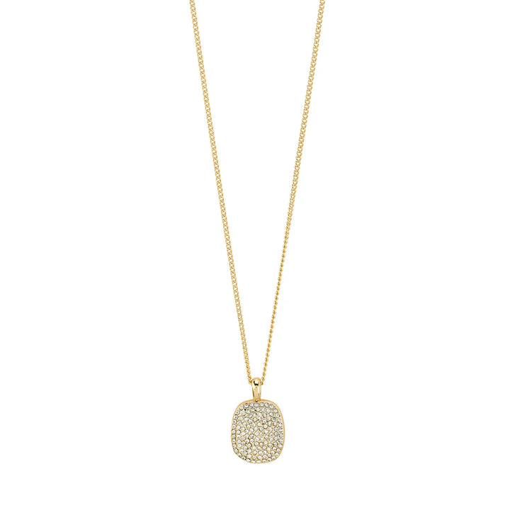 PILGRIM - Necklace : Ember : Gold Plated : Crystal - Gold Plated