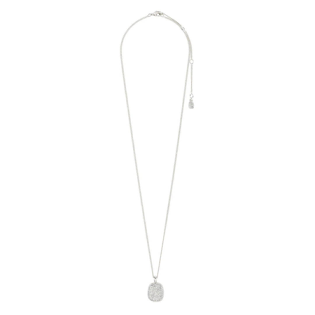 PILGRIM -  Necklace : Ember : Silver Plated : Crystal - Silver Plated