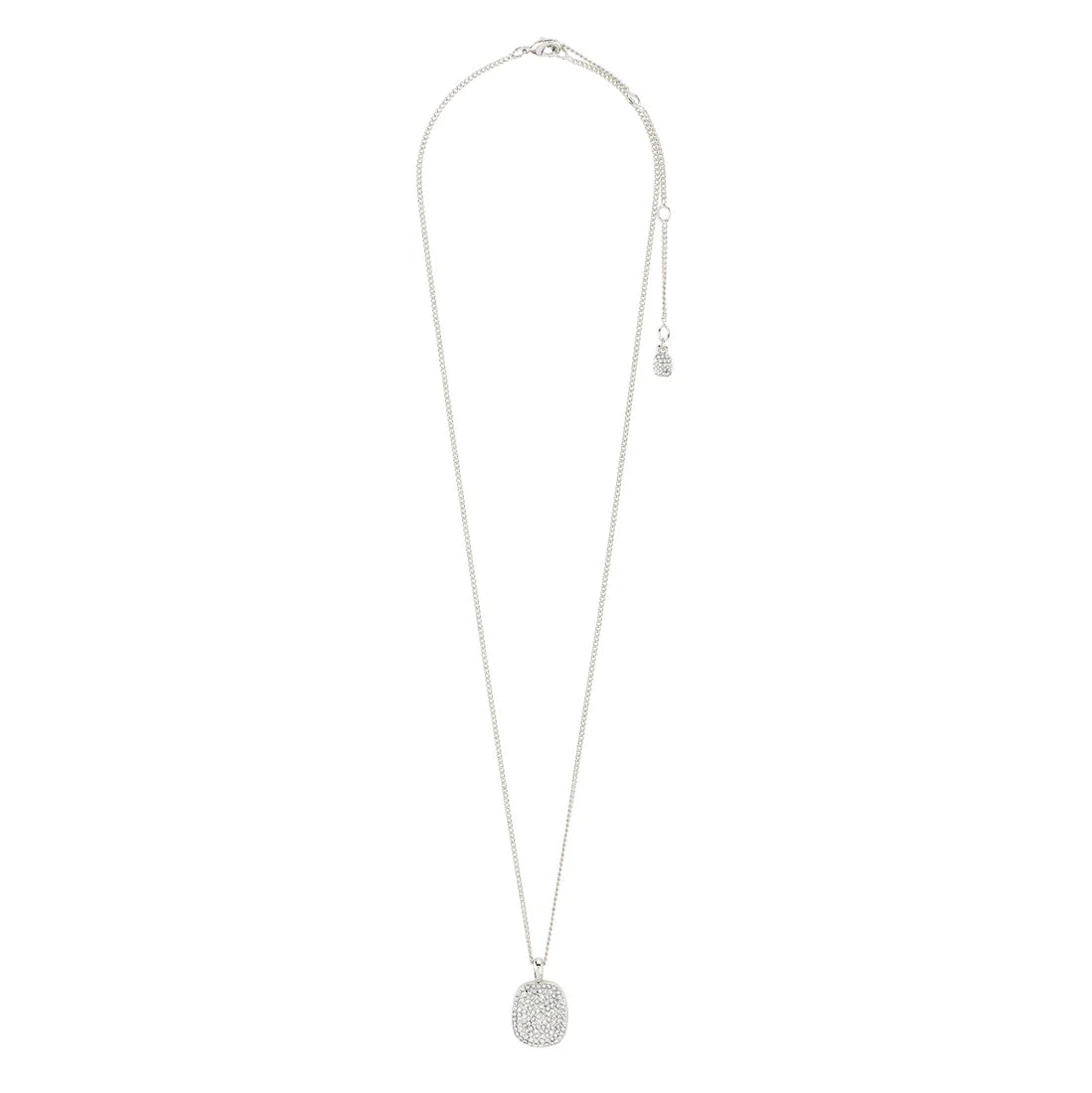 PILGRIM -  Necklace : Ember : Silver Plated : Crystal - Silver Plated
