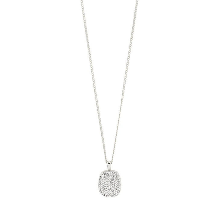 PILGRIM -  Necklace : Ember : Silver Plated : Crystal - Silver Plated