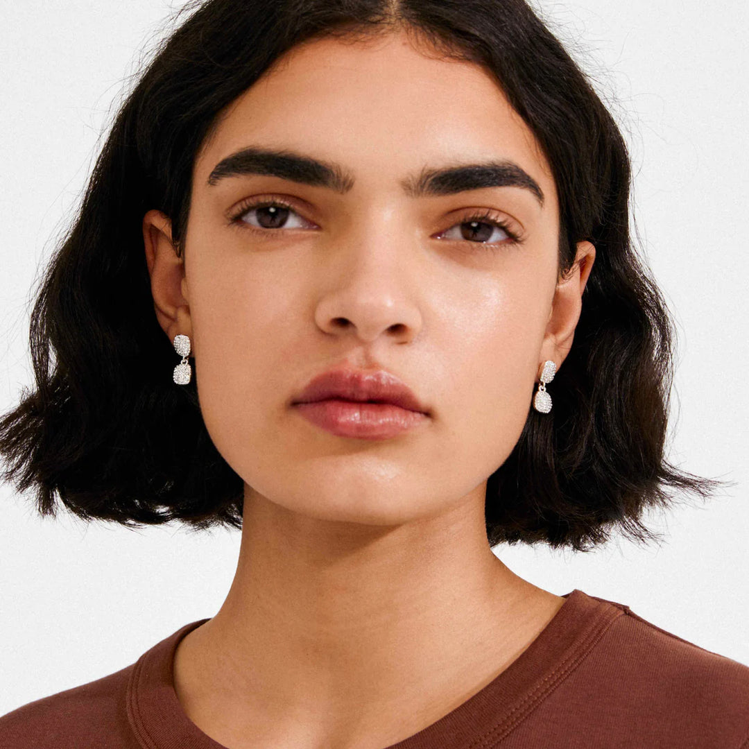 PILGRIM - (W) Earrings : Ember : Silver Plated : Crystal - Silver Plated