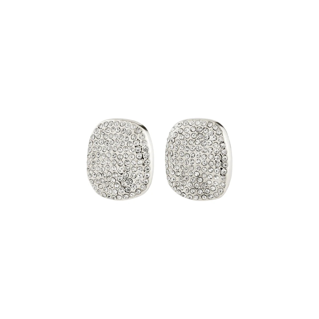 PILGRIM - Earrings : Ember : Silver Plated : Crystal - Silver Plated