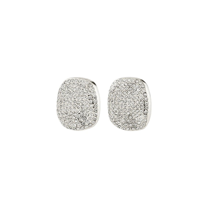 PILGRIM - Earrings : Ember : Silver Plated : Crystal - Silver Plated