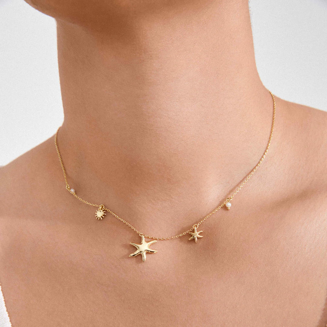 PILGRIM - PRISM NECKLACE GOLD-PLATED - GOLD PLATED