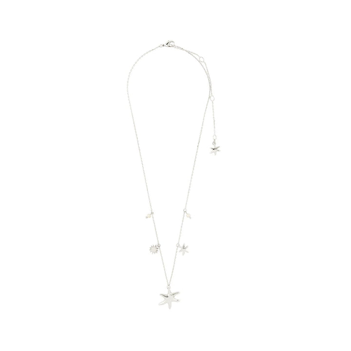 PILGRIM - PRISM NECKLACE SILVER-PLATED - SILVER PLATED