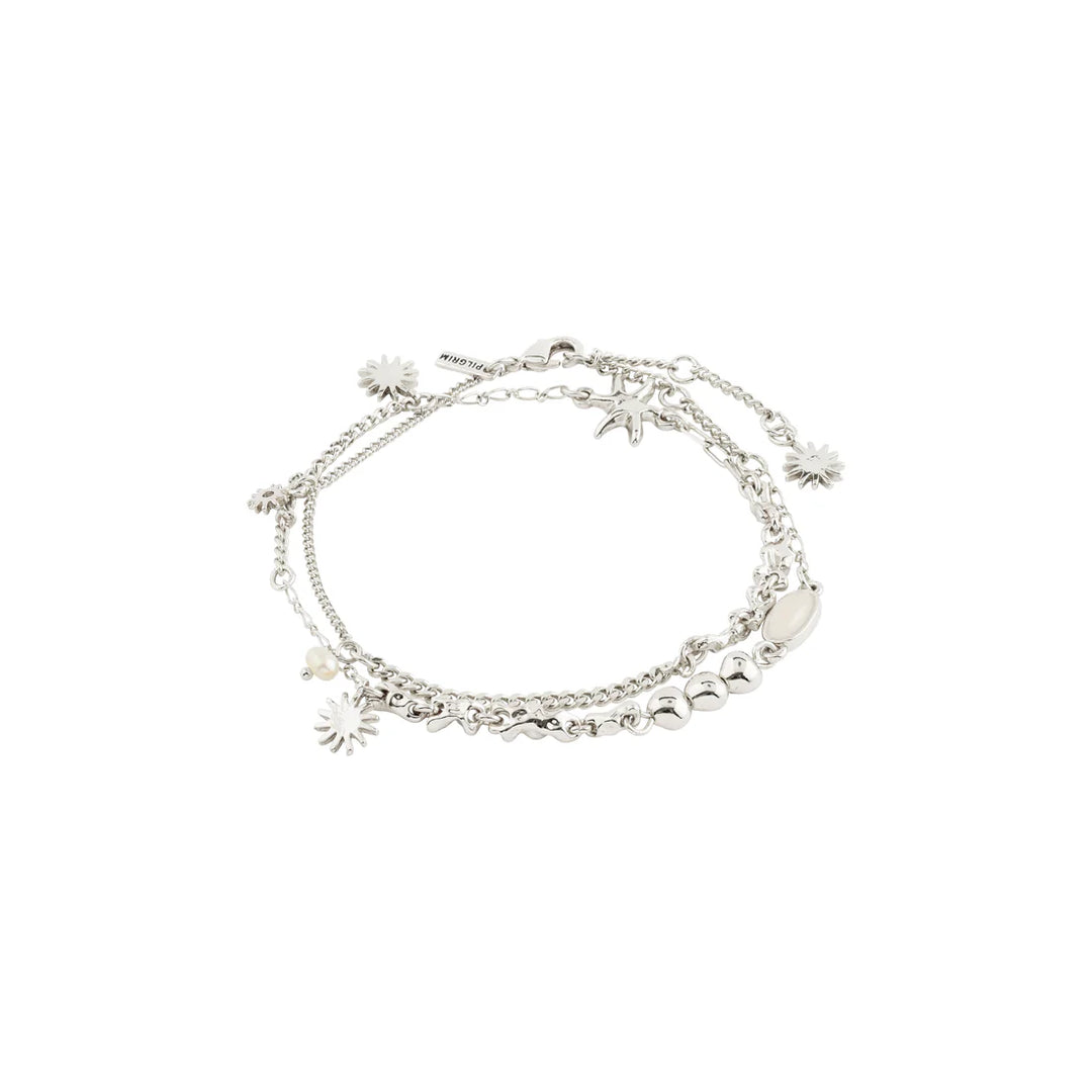 PILGRIM - PRISM BRACELET SILVER-PLATED - SILVER PLATED