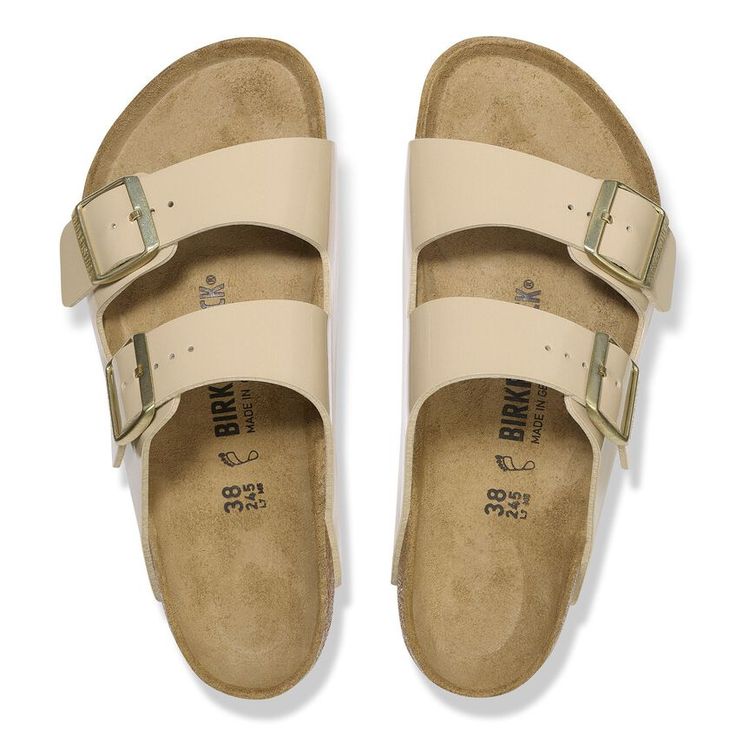 BIRKENSTOCK- ARIZONA BIRKO-FLOR PATENT SANDAL