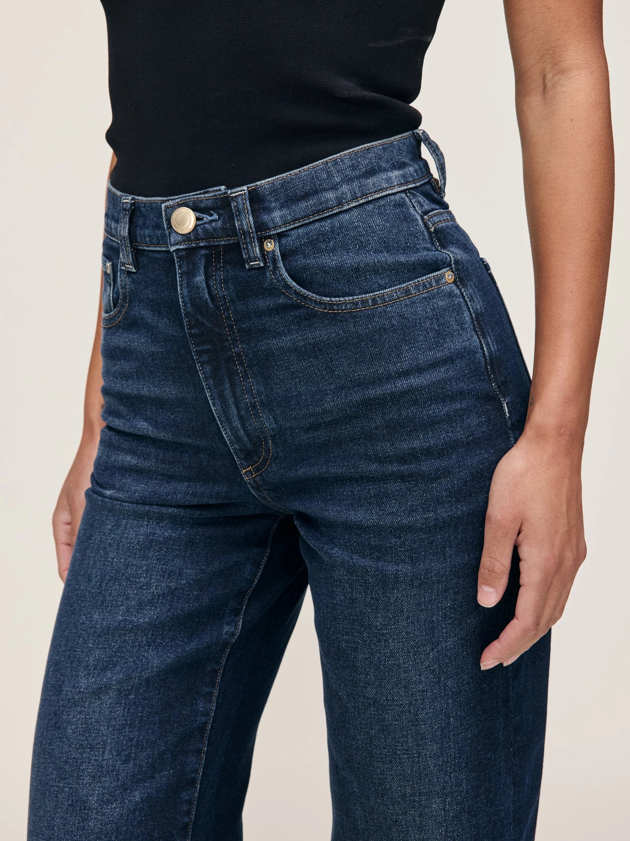 DL1961 - KARMINE REFINED WIDE LEG DENIM