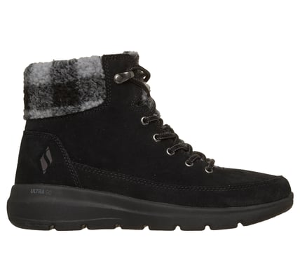 SKECHERS- WOMEN'S ON THE GO GLACIAL ULTRA SUEDE LACE-UP BOOT