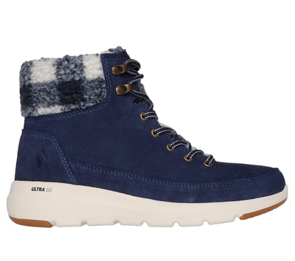 SKECHERS- WOMEN'S ON THE GO GLACIAL ULTRA SUEDE LACE-UP BOOT