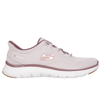 SKECHERS-  WOMEN'S FLEX APPEAL MESH KNOTTED BUNGEE SLIP-IN SHOE