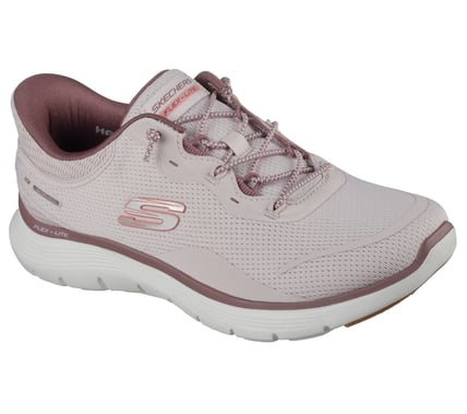 SKECHERS-  WOMEN'S FLEX APPEAL MESH KNOTTED BUNGEE SLIP-IN SHOE