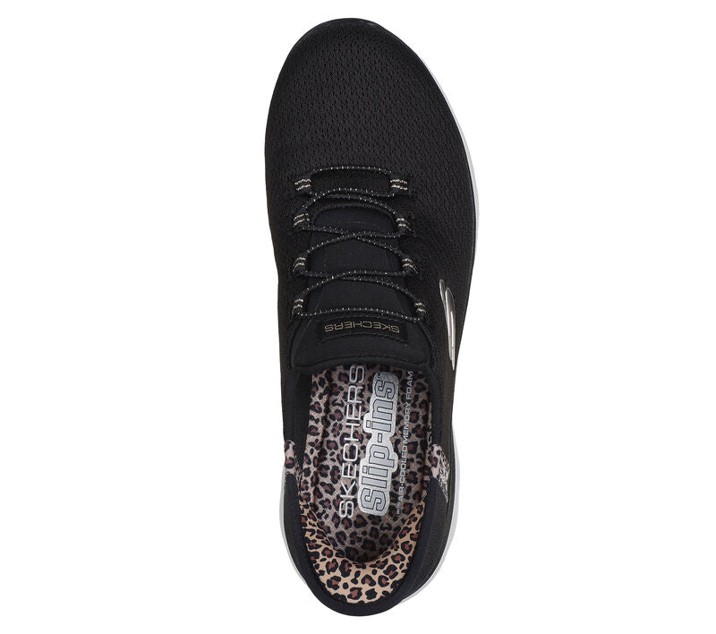 SKECHERS- WOMEN'S SUMMITS - LEOPARD SNEAKER