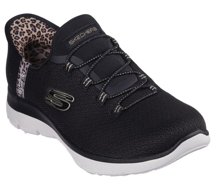 SKECHERS- WOMEN'S SUMMITS - LEOPARD SNEAKER