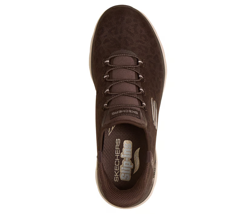 SKECHERS-  WOMEN'S ARCH FIT SUMMITS LUXE LEOPARD SLIP-IN SHOES