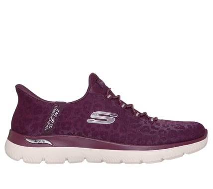SKECHERS-  WOMEN'S ARCH FIT SUMMITS LUXE LEOPARD SLIP-IN SHOES