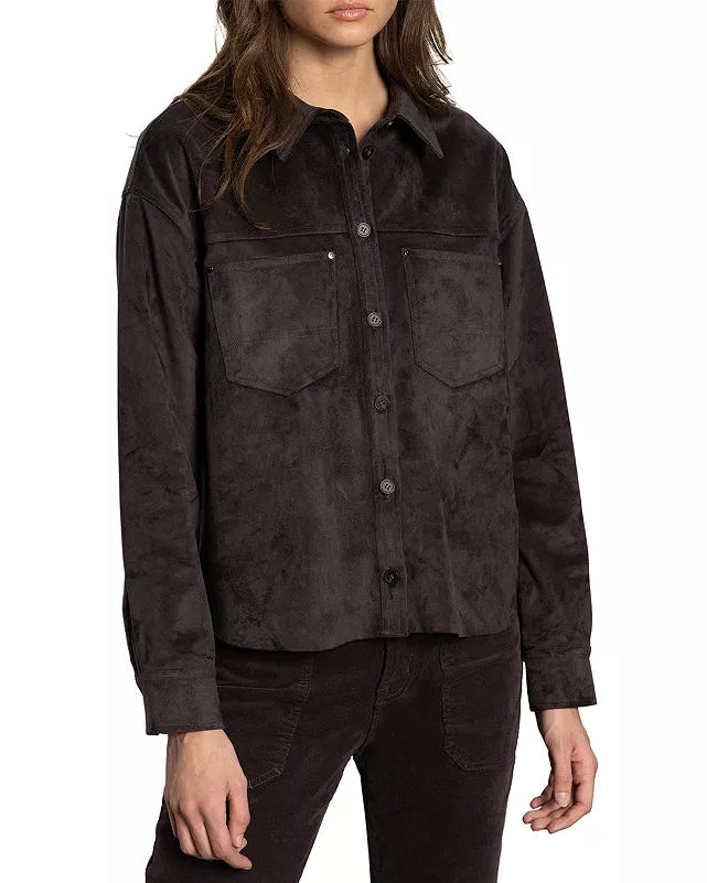SANCTUARY - WOMENS IVY SUEDE SHIRT