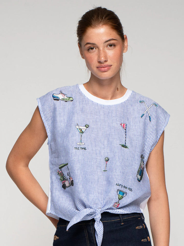 VILAGALLO - WOMEN'S ALIZA EMB T-SHIRT