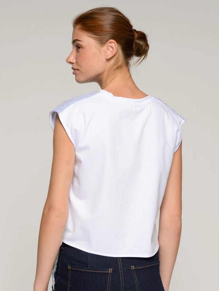 VILAGALLO - WOMEN'S ALIZA EMB T-SHIRT