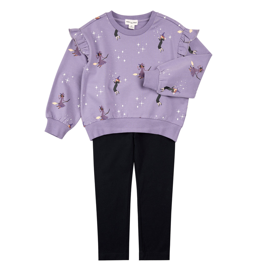 MILES THE LABEL - Baby Witches Sweatshirt and Legging