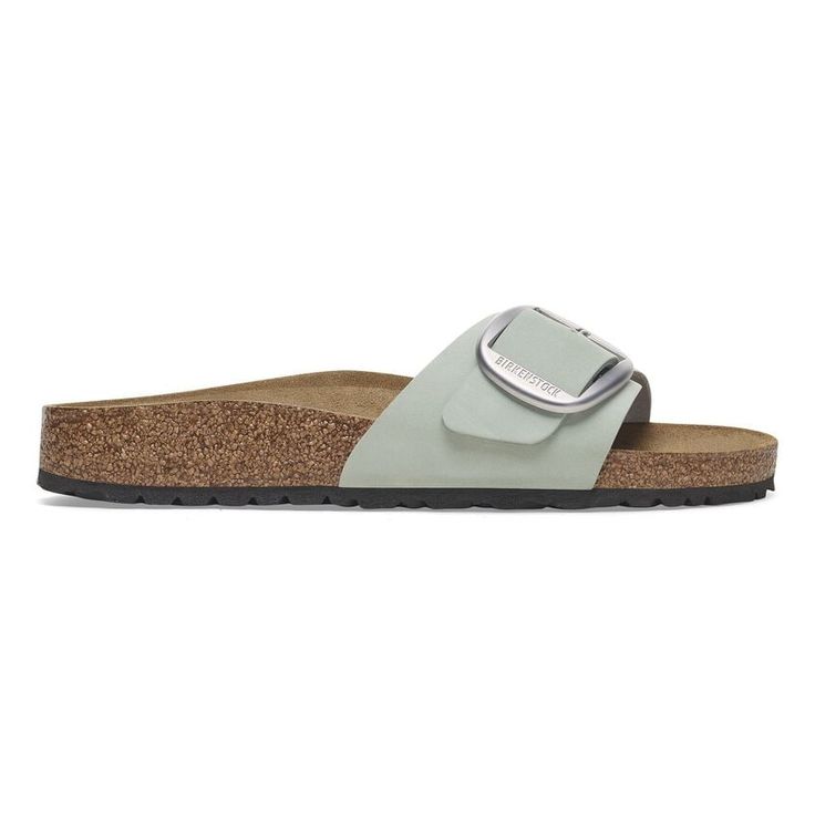 BIRKENSTOCK- MADRID BIG BUCKLE LEATHER NUBUCK SANDAL