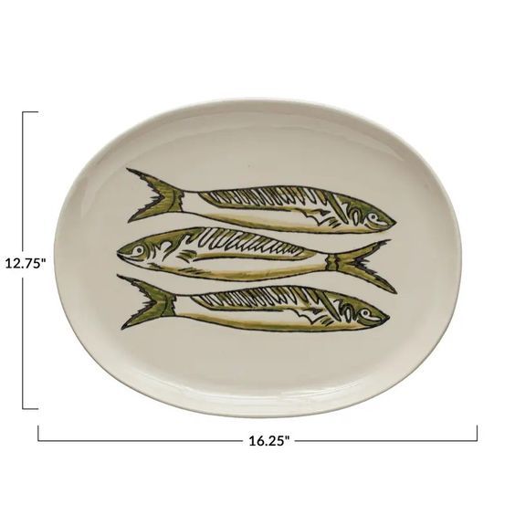 CREATIVE CO OP- SARDINES PLATTER
